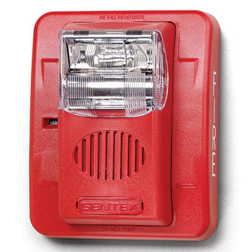 Gentex GEC3-24WR Commander3 Series Selectable Candela Evacuation Horn/Strobe, 24 VDC, Red