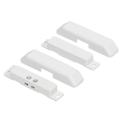 Nascom NC1010TW/ST Stick on Terminal Switch / Magnet Set, Breakoff End Mount Flanges, Snap on Cover, White