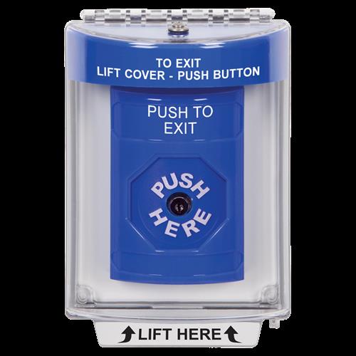 Safety Technology Blue Key To Reset Stopper Station With Flush Moun