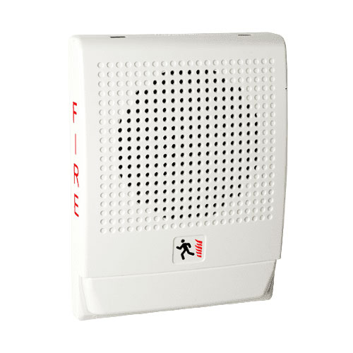 Edwards Signaling Low Frequency 520 Hz Horn, White, FIRE Markings
