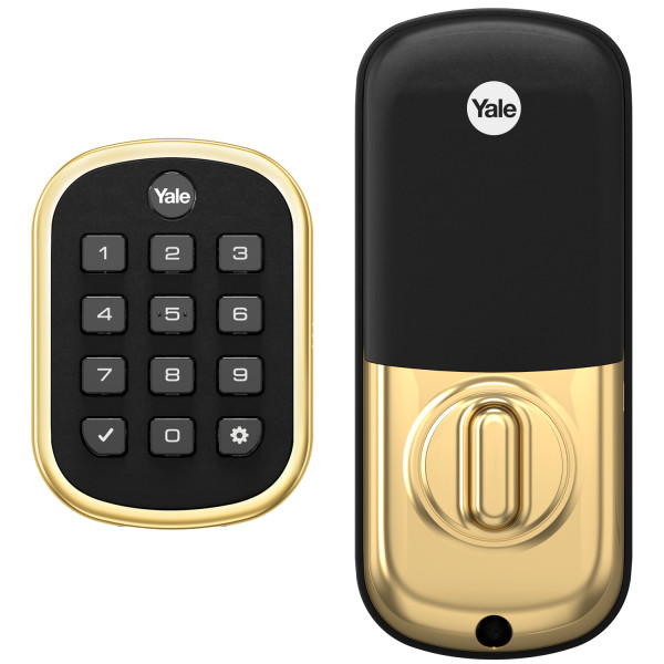 Yale Pro YRD136-ZW2-605 SL Key-Free Keypad Deadbolt With Z-Wave® Plus, Bright Brass