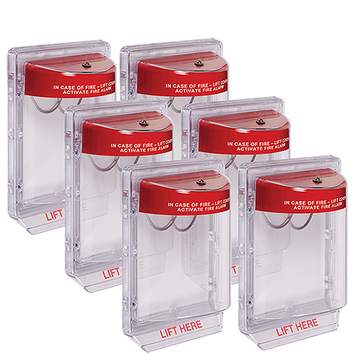 Safety Technology STI-1230CP6 Contractor's Six Pack STI-1230 Stopper II without Horn with Spacer, Fire Label