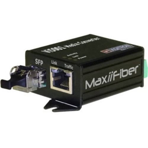 Vigitron Single Channel Ethernet to Fiber Media Convertor with PoE PSE