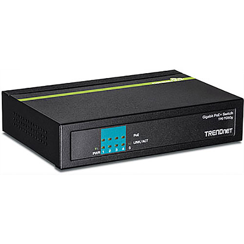 TRENDnet 5-port Gigabit PoE+ Switch