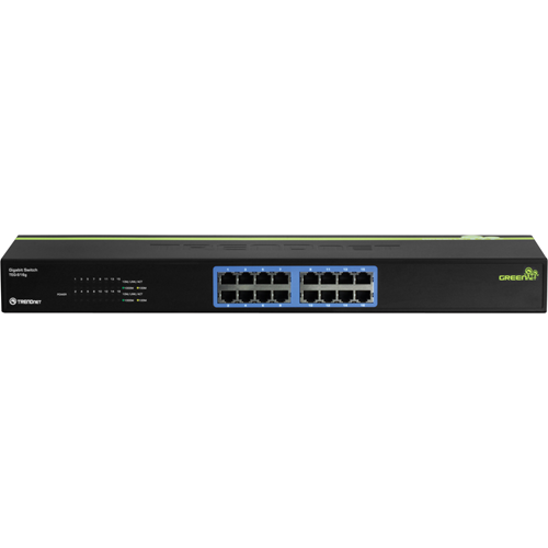 TRENDnet 16-port Gigabit GREENnet Switch(Rack Mount)