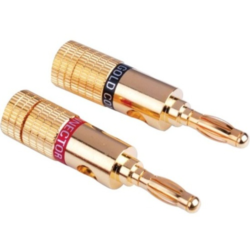 Vanco Gold Plated Banana Plugs