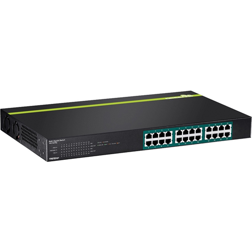 TRENDnet 24-port GREENnet Gigabit PoE+ Switch (370W)