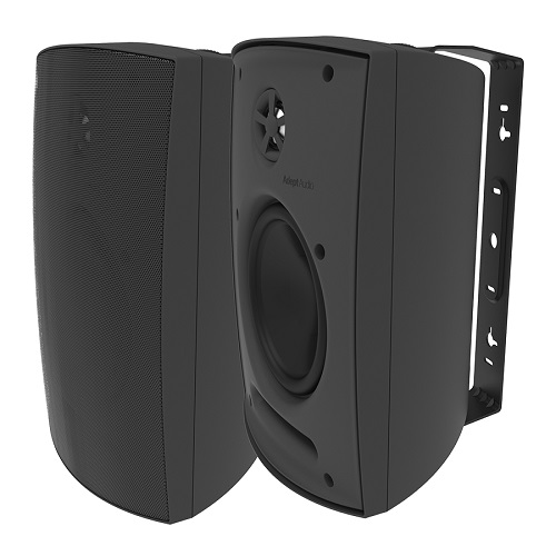Adept Audio IO60 Indoor/Outdoor Wall Mountable, Surface Mount Speaker - Black