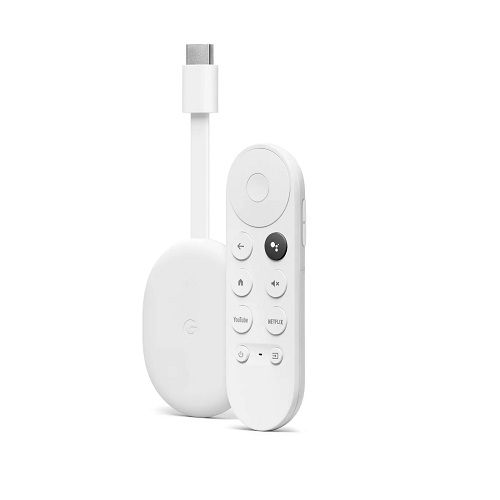 Google Chromecast Network Audio/Video Player - Wireless LAN - Snow