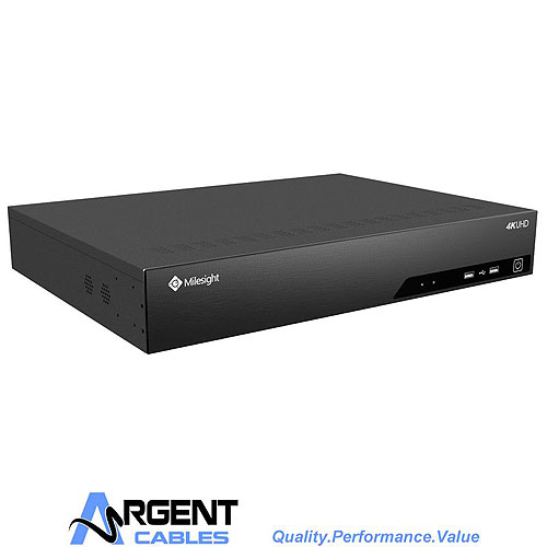 Milesight MS-N7032-UPH24 7000 Series 32-Channel 4K Pro IP Camera H.265 NVR with 24 Port PoE